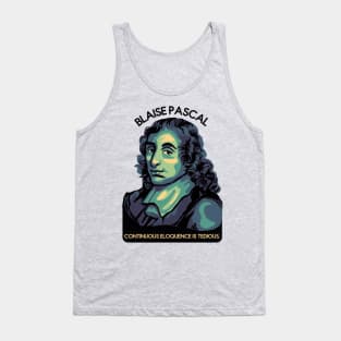 Blaise Pascal Portrait and Quote Tank Top